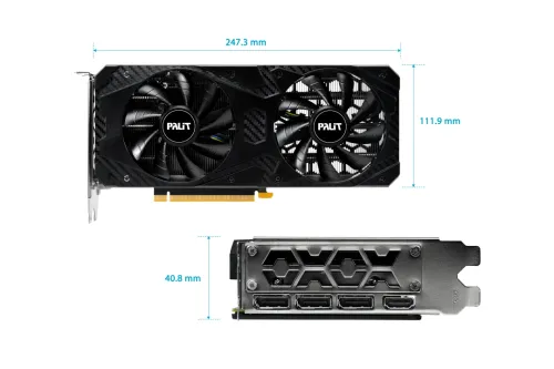 Karta graficzna Palit GeForce RTX 3060 Infinity 2 OC 12GB GDDR6 192bit DLSS