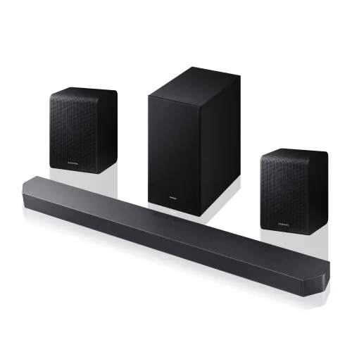 Soundbar SAMSUNG HW-Q600F Czarny + Kolumny głośnikowe SAMSUNG SWA-9250S Czarny (2 szt.)