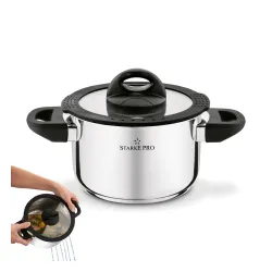 Garnek nierdzewny z pokrywką Starke Pro Sante 1,9 l