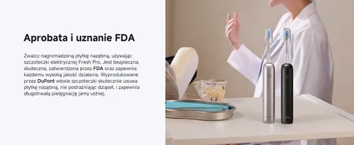 Szczoteczka soniczna DREAME Mova Fresh Pro Srebrny