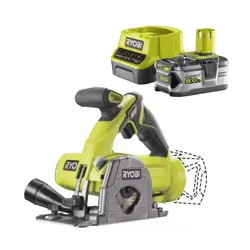 Pilarka tarczowa RYOBI R18MMS-0 + Akumulator RYOBI RC18120-150 5Ah 18V + Ładowarka