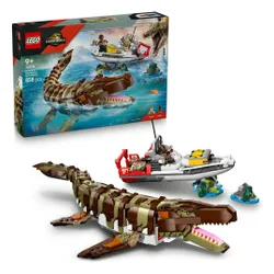 LEGO 76974 Jurassic World Misja na łodzi i model mozazaura