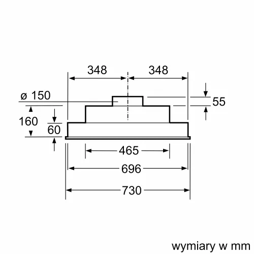 Okap Siemens LB75566 Srebrny