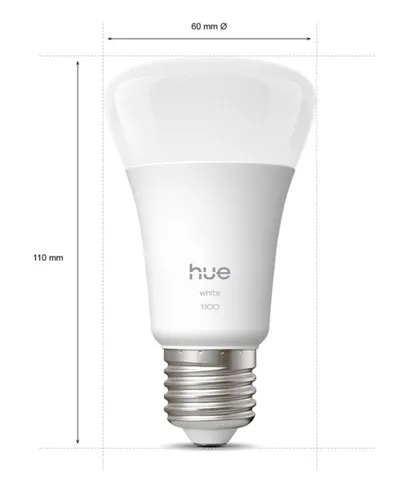 Inteligentna żarówka LED PHILIPS HUE 929003856102 9.5M E27 Bluetooth, Zigbee (2 Szt.)