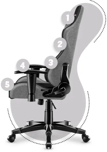 Fotel HUZARO Ranger 6.0 Czarno-szary