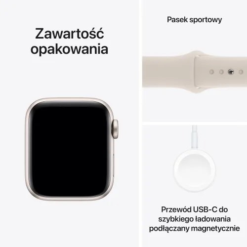 Смарт-часы Apple Watch SE GPS 40 мм алюминиевый спортивный ремешок M / L