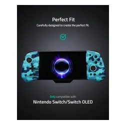 Kontroler FUNLAB Luminpad Gripcon Switch Blue Camo do Nintendo Switch