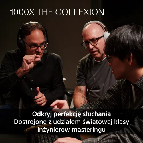Słuchawki bezprzewodowe Sony 1000X THE COLLEXION z ANC Edycja na 10-lecie WH-1000XX Platynowo-biały