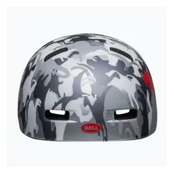 Kask rowerowy dziecięcy Bell Lil Ripper Jr matte gray silver/camosaurus