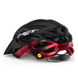 Kask rowerowy MET Veleno MIPS czarno-czerwony
