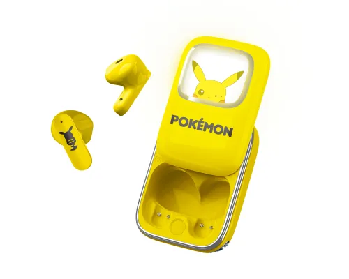 Słuchawki bezprzewodowe z mikrofonem OTL Technologies Pokemon Pikachu Slide TWS Douszne Żółty