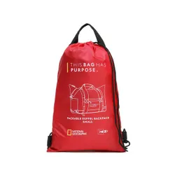 National Geographic Packable Duffel Backpack Small N10440. 35 Red 35