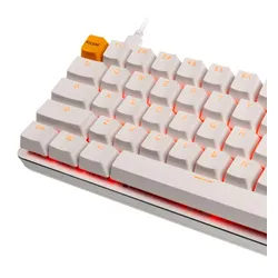 Klawiatura mechaniczna Glorious GMMK Compact White Ice Edition - Gateron Brown - biały