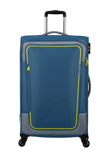 Walizka duża poszerzana American Tourister Pulsonic - coronet blue