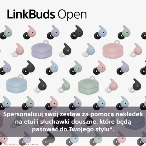 Słuchawki bezprzewodowe Sony LinkBuds Open WF-LS910W Douszne Otwarte Bluetooth 5.3 Biały