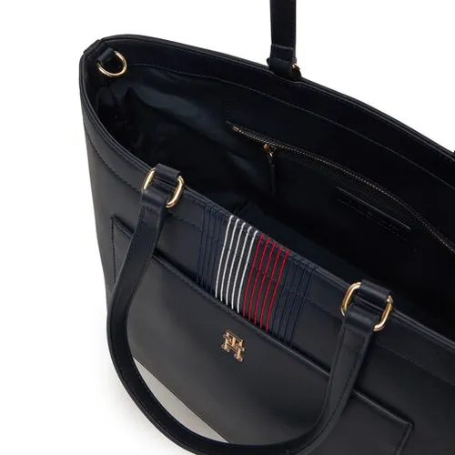 Сумка Tommy Hilfiger Distinct Tote Corp Handbag AW0AW16704 Navy Blue