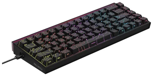 Klawiatura mechaniczna przewodowa Ajazz NK68 Red Switch czarna