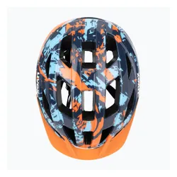 Kask rowerowy dziecięcy UVEX Air Wing 2 papaya/bubble blue
