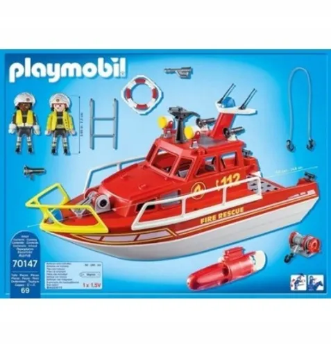 Playmobil City Action 70147 спасательная лодка