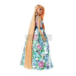 Lalka Barbie Extra Moda Fancy sukienka w kwiaty HHN14