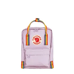 Fjallraven Kanken Gökkuşağı Mini pastel lavender sırt çantası / gökkuşağı deseni