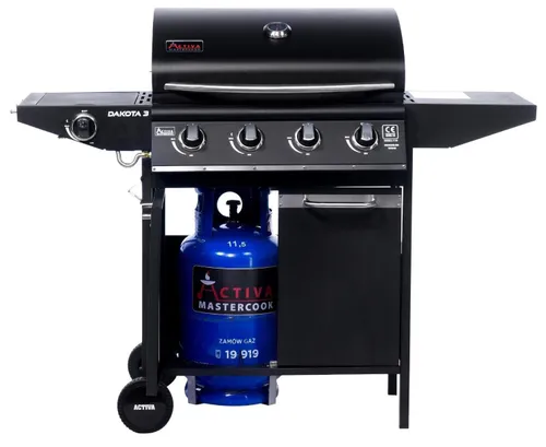 Grill gazowy ACTIVA Dakota III 4+1 19784GD 12.8 kW (4 x 3.2 kW + 3.2 kW) 64 x 40 cm