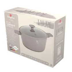 Garnek Tytanowy Z Pokrywą 28Cm Berlinger Haus Bh-8102 Taupe