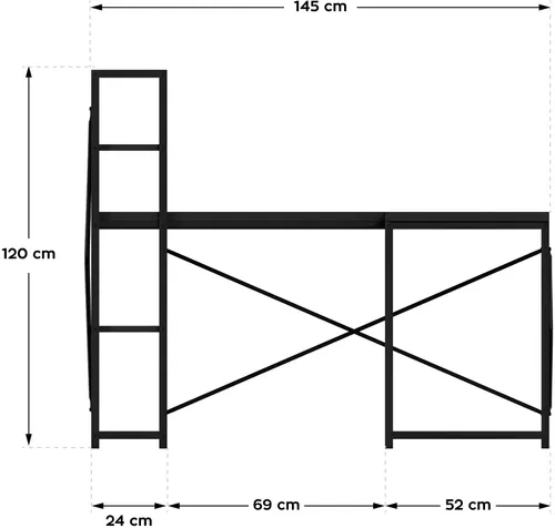 Biurko MARK ADLER Leader 5.9 Czarny