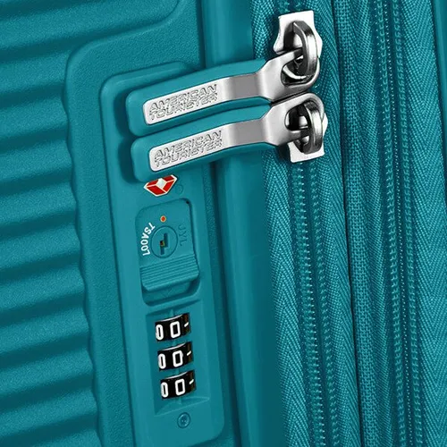 Большой чемодан American Tourister Soundbox - jade green