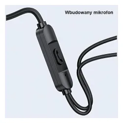 Słuchawki przewodowe USAMS EP-47 Dokanałowe Mikrofon Biały