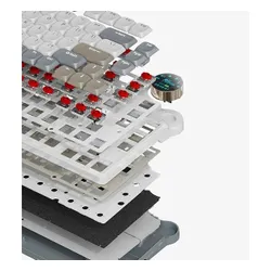 Klawiatura ROYAL KLUDGE RK N80 Pearly Dawn Red Switch