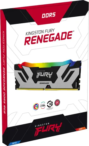 Pamięć Kingston Fury Renegade RGB, DDR5, 32 GB, 6400MHz, CL32 (KF564C32RSAK2-32)