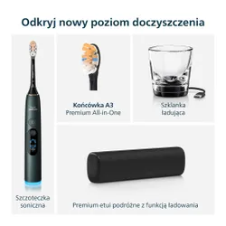 Szczoteczka soniczna PHILIPS Sonicare DiamondClean 9000 HX9213/84 Ciemnozielony