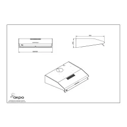 Okap Akpo WK-7 P3050 Czarny