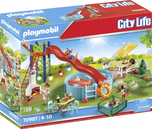 Playmobil Kaydıraklı Havuz Partisi (70987)