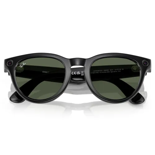 Okulary Ray-Ban Meta Glasses Green Lenses Shiny Black RW4006 Czarny