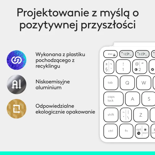 Klawiatura nożycowa Logitech Keys-To-Go 2 Szary