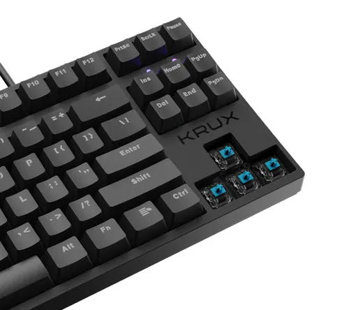 Klawiatura mechaniczna Krux Atax RGB Outemu Blue KRX0041 Czarny