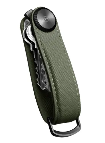 Skórzane etui organizer na klucze Orbitkey Key Organiser Pro Saffiano Leather - olive