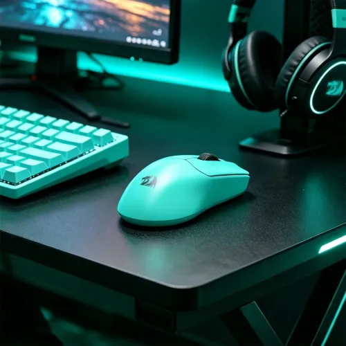 Myszka gamingowa Redragon M933TF-ULT Axion Turquoise