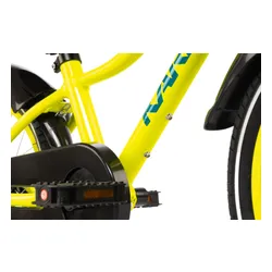 Rower dziecięcy KARBON Jazz 16 cali dla chłopca Limonkowy