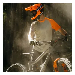 Kask rowerowy POC Otocon Race MIPS fluorescent orange avip/uranium black matt