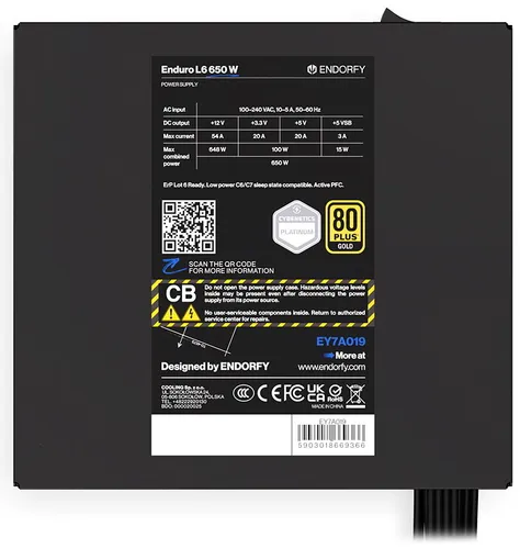 Zasilacz ENDORFY Enduro L6 650W 80 Plus Gold
