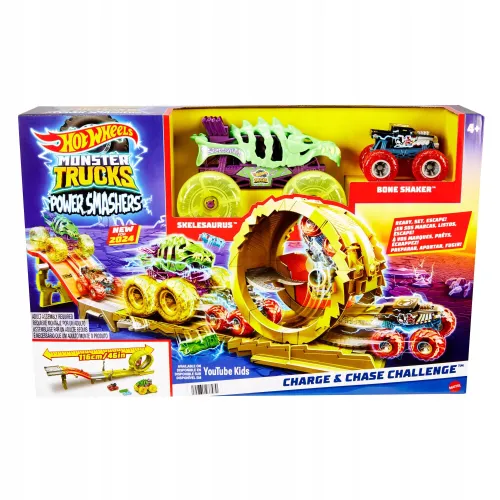 Mattel Hot Wheels Monster Trucks zestaw Tor Power Smashers 116cm