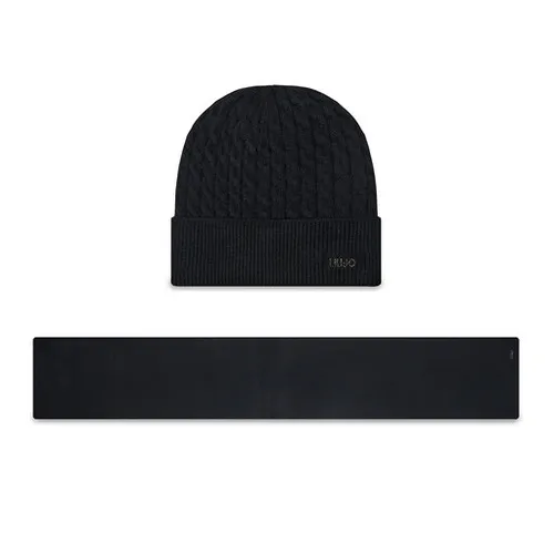 Set de eșarfă și pălărie Liu Jo 2f3012 M0300 Nero 22222