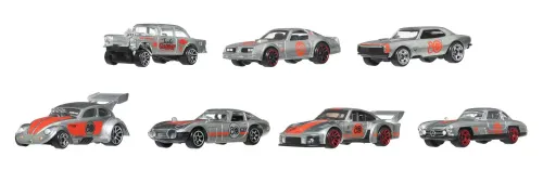 Zestaw pojazdów Hot Wheels Silver Series Mattel 80th Anniversary JHF01 (7 szt.)