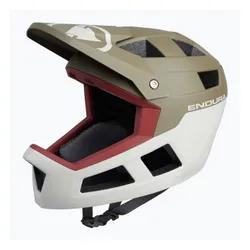 Kask rowerowy Endura Singletrack Full Face tweed green