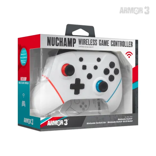 Pad Armor3 NuChamp Wireless Game Controller do Nintendo Switch Bezprzewodowy Biały