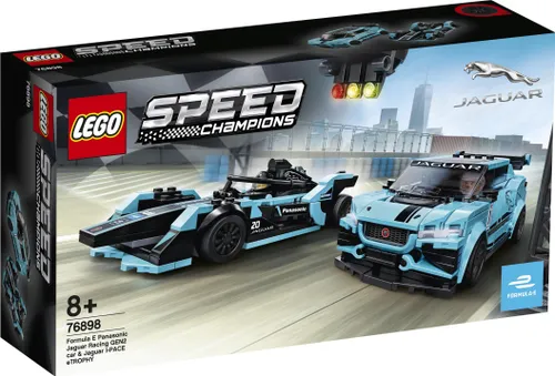 Конструктор Lego Speed Champions Formula E Panasonic Jaguar Racing GEN2 car и Jaguar I-PACE Etrophy (76898)