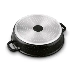 Patelnia głęboka z krótkimi uchwytami KONIGHOFFER Pollo Black 28 cm